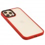 Чехол для iPhone 12 Pro Max Metal Buttons красный