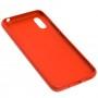 Чехол для Xiaomi Redmi 9A Leather cover красный