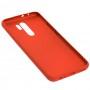 Чехол для Xiaomi Redmi 9 Leather cover красный