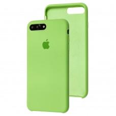 Чехол Silicone для iPhone 7 Plus / 8 Plus case ярко-салатовый