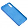 Чехол silicone для iPhone Xs Max case синий