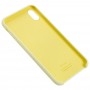Чехол silicone для iPhone Xs Max case mellow yellow 