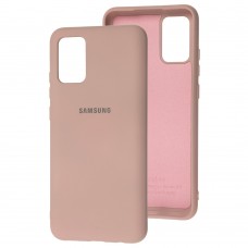 Чехол для Samsung Galaxy A02s (A025) Silicone Full розовый / pink sand