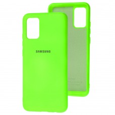 Чехол для Samsung Galaxy A02s (A025) Silicone Full салатовый / neon green