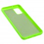 Чехол для Samsung Galaxy A02s (A025) Silicone Full салатовый / neon green