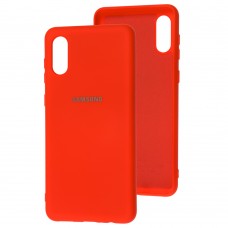 Чехол для Samsung Galaxy A02 (A022) Silicone Full красный