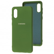 Чехол для Samsung Galaxy A02 (A022) Silicone Full зеленый / green