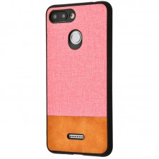 Чохол для Xiaomi Redmi 6 Hard Textile рожево-коричневий