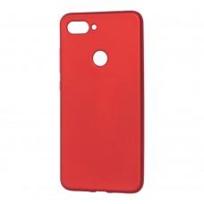 Чехол для Xiaomi Mi 8 Lite Rock матовый красный
