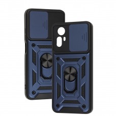 Чехол для Xiaomi Redmi Note 12S Serge Ring Armor ударопрочный синий