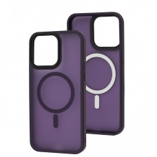 Чехол для iPhone 15 Pro Max WAVE Matte Insane MagSafe deep purple