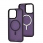 Чохол для iPhone 15 Pro Max WAVE Matte Insane MagSafe deep purple