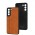 Чехол для Samsung Galaxy S21 FE (G990) Cosmic Leather orange