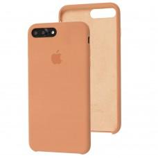 Чехол Silicone для iPhone 7 Plus / 8 Plus Premium case персик