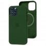 Чохол для iPhone 12 Pro Max Silicone case with MagSafe and Splash Screen cyprus green