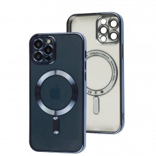 Чехол для iPhone 12 Pro Fibra Chrome MagSafe sierra blue