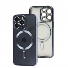 Чехол для iPhone 13 Pro Fibra Chrome MagSafe sierra blue