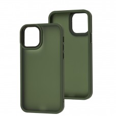 Чехол для iPhone 11 Pro Metal Bezel темно-зеленый