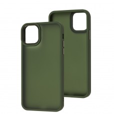 Чохол для iPhone 11 Pro Max Metal Bezel темно-зелений