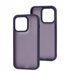 Чохол для iPhone 14 Pro Metal Bezel фіолетовий