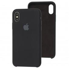 Чехол Silicone для iPhone X / Xs Premium case черный