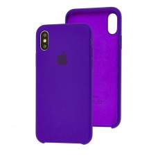 Чехол Silicone для iPhone X / Xs Premium case ultra violet