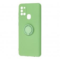 Чехол для Samsung Galaxy A21s (A217) ColorRing зеленый