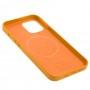 Чохол для iPhone 12 Pro Max Leather with MagSafe orange