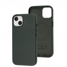 Чохол для iPhone 13 WAVE Premium leather MagSafe sequoia green