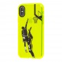 Чохол для iPhone X / Xs Neon print basketball