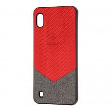 Чехол для Samsung Galaxy A10 (A105) Baseus color textile красный