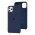 Чехол Silicone для iPhone 11 Pro Premium case темно-синий
