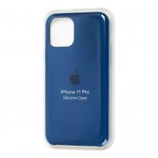 Чехол Silicone для iPhone 11 Pro Premium case cosmos blue