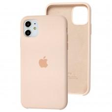 Чехол Silicone для iPhone 11 Premium case pink sand