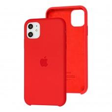 Чехол Silicone для iPhone 11 Premium case красный