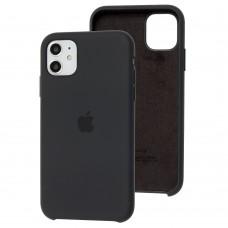 Чехол Silicone для iPhone 11 Premium case черный