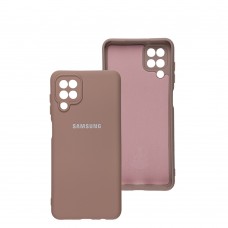 Чехол для Samsung Galaxy A12 (A125) / M12 (M127) Silicone Full camera розовый / pink 