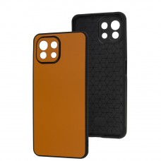 Чехол для Xiaomi Mi 11 Lite Classic leather case orange