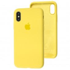 Чехол для iPhone X / Xs Slim Full желтый