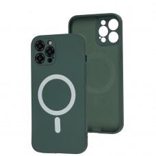Чохол для iPhone 12 Pro Max MagSafe Silicone Full camera cyprus green