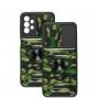 Чехол для Samsung Galaxy A13 (A135) Serge Ring Armor ударопрочный army green