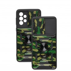 Чехол для Samsung Galaxy A33 (A336) Serge Ring Armor ударопрочный army green