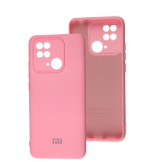 Чехол для Xiaomi Redmi 10C Silicone Full camera розовый / light pink