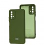 Чехол для Xiaomi Redmi 9T Silicone Full camera зеленый / army green