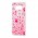 Чехол для Samsung Galaxy S8 (G950) Блестки вода светло-розовый "розовые цветы"