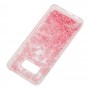 Чохол для Samsung Galaxy S8 (G950) Блиск вода світло-рожевий "рожеві квіти"