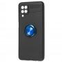 Чехол для Samsung Galaxy A12 (A125) Deen под магнитный держатель черный / синий