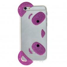 Чохол для iPhone 6 панда вушка рожевий