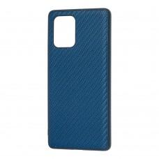 Чехол для Samsung Galaxy S10 Lite (G770) Carbon New синий