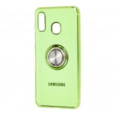 Чохол для Samsung Galaxy A20/A30 SoftRing зелений
